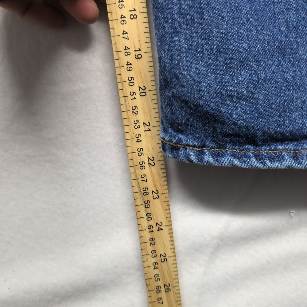 Vintage 2000 Levi's 550 Husky Relaxed Fit Red Tab Denim Blue Jeans - Picture 10 of 11